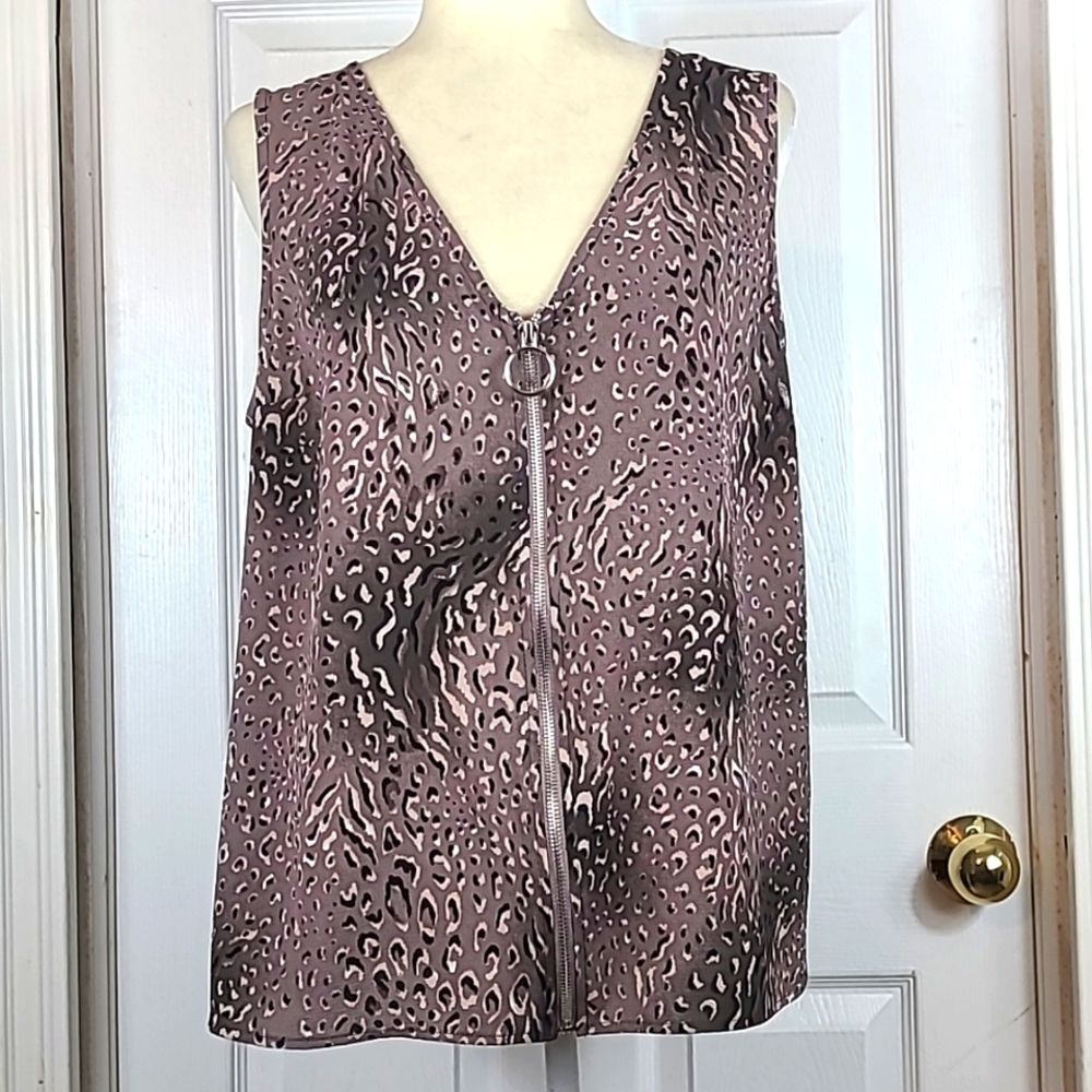 Willow & Root Animal Print Blouse